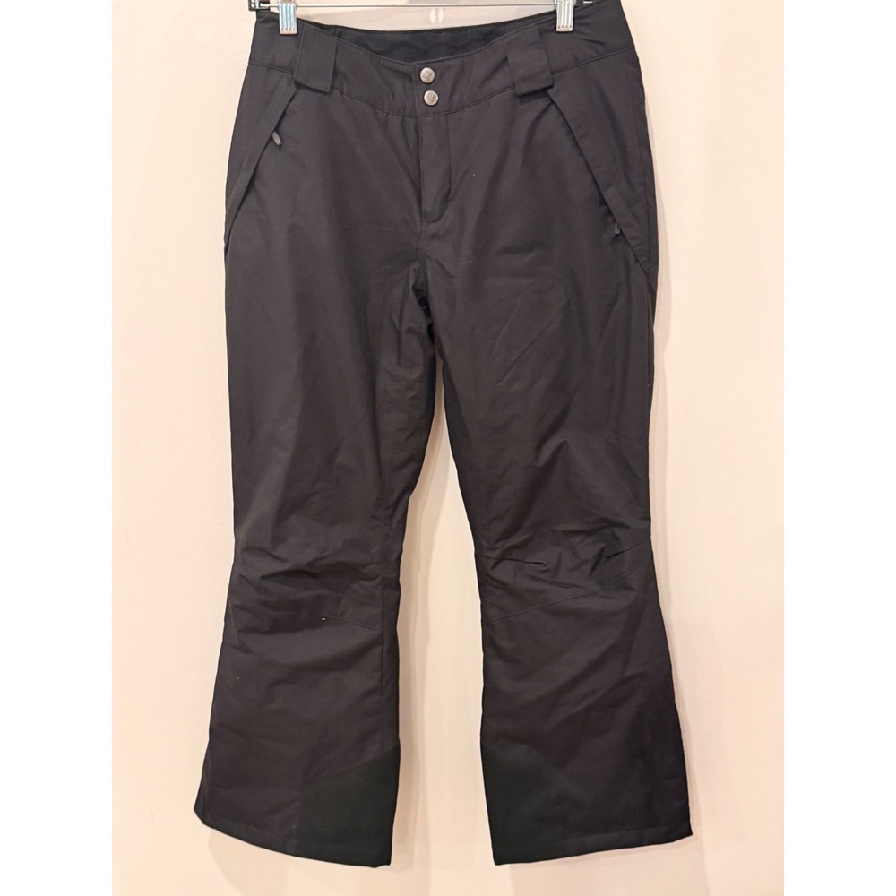 Columbia Omni-Tech Womens Black Insulated Snow Pants Ski Trousers XK0221 M Short